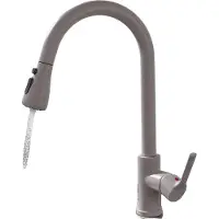 OEM Küchenarmatur, ausziehbare Sprühfunktion, zeitgemäßes Design, CF04043YMWM Beige