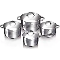 Berlinger Haus Blaumann BL-3115 Gourmet Line Edelstahl-Kochgeschirr-Set - 8-teilig