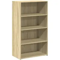 Helloshop26 - Buffet Sideboard Kommode Kleiderschrank Aufbewahrungsmöbel Organizer Küche Wohnzimmer Lounge hohe Sonoma-Eiche 70 x 02_0034201