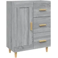 Helloshop26 - Buffet Sideboard Kommode Kleiderschrank Aufbewahrungsmöbel Organizer Küche Wohnzimmer Lounge Sonoma 69,5 x 34 x 90 cm 02_0036481