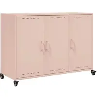 Helloshop26 - Sideboard Kommode Kleiderschrank Aufbewahrungsmöbel Organizer für Küche Wohnzimmer Lounge 100,5 x 39 x 72 cm Stahl 02_0036193
