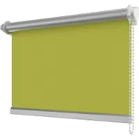Interdeco Klemmfix Seitenzugrollo / Thermorollo und Verdunkelungsrollo Grün (3010), Typ SZ3, Breite x Höhe 83,5 x 175 cm