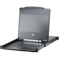 Aten CL6708MW SL Single Rail KVM-Switch 8-Port 17,3"-LCD (USB DVI) SL-Layout