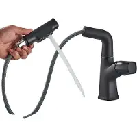 OEM Waschtischarmatur, Keramikkartusche, 360-Grad-Drehung, Schwarz