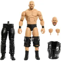 Mattel WWE Elite Collection Premium Live Event Stone Cold Steve Austin Actionfigur-Set, SummerSlam-Serie, 8 Jahr(e), Mehrfarbig, Kunststoff