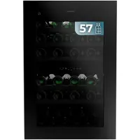 Cecotec Bolero GrandSommelier Duo 57000, Weinkühler mit Kompressor, Integriert, 57 Flasche(n), G, Innenbeleuchtung, Schwarz