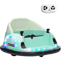 AIYAPLAY 12V Kinder Autoscooter mit 2,4 G Fernbedienung, Elektro Bumper Grün