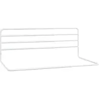 Syfax Kleinkind-Bettschutzgitter Weiß (76-137)x55 cm Eisen