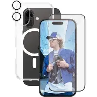 PanzerGlass CARE by - 3-in-1 - iPhone 16 - Bundle