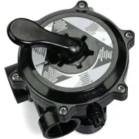 AstralPool 6-Wege-Ventilsatz R 11/2'' schwarz, Flachventil