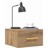 Syfax Nachttisch 2 pcs Artisan-Eiche 35 x 35 x 20 cm Holzwerkstoff