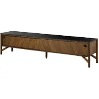 MASSIVMOEBEL24.DE MASSIVMOEBEL24 TV-Board Mango 220x45x50 braun geölt / dunkler Granit LOS ANGELES #112