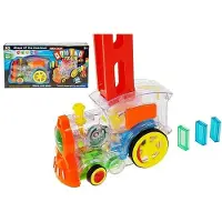 Adar Spielzeug Lokomotive mit automatischer Domino-Setzfunktion, batteriebetrieben