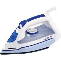 Heinner HSI-2400AQ, Trocken- & Dampfbügeleisen, Keramik-Bügelsohle, 108 g/min, Blau, Weiß, 0,26 l, 2400 W