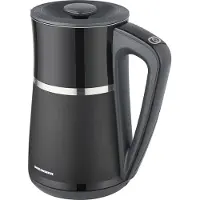 Heinner HEK-D22002WBK, 1,7 l, 2200 W, Schwarz, Edelstahl, Regelbare Temperatur, Wasserstandsanzeige