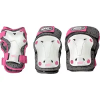 Roces Ventilated Junior 3 Pack Set Weiß,Grau S Kinder Weiß,Grau S