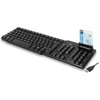 Ewent EW3251, Volle Größe (100%), Kabelgebunden, USB, Mechanischer Switch, Schwarz