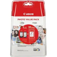 Canon 8286B010, Hohe (XL-) Ausbeute, Schwarz, Cyan, Magenta, Gelb, 2 Stück(e), Foto-Wertpaket