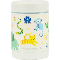 A Little Lovely Company - Insulated food jar - Stainless steel Jungle - 8 x 12 x 8 cm