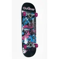Outliner Skateboard, blue/black/yellow