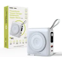 Mobile Origin PBT-03L-WHT, 10000 mAh, Lithium Polymer (LiPo), Power Delivery, Quick Charge, Kabelloses Aufladen, 3,85 V, Weiß