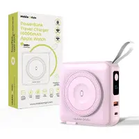 Mobile Origin PBT-03L-PNK, 10000 mAh, Lithium Polymer (LiPo), Power Delivery, Quick Charge, Kabelloses Aufladen, 3,85 V, Pink