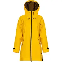 PAIKKA Regenmantel für Zweibeiner reflektierend Damen "Human Visibility Raincoat" gelb