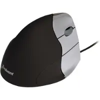 BakkerElkhuizen Vertikalmaus Evoluent3 Right Hand Model, 3-Tasten-Maus, Scroll-Rad, Kabel