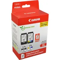Canon PG-575XL /CL-576XL Photo Value Pack, Hohe (XL-) Ausbeute, Schwarz, Cyan, Magenta, Gelb, 2 Stück(e), Value pack