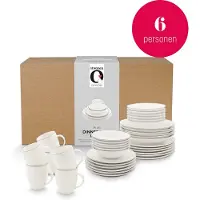Vt wonen Servies vtwonen Geschirr White-Blue Line (36er Set)