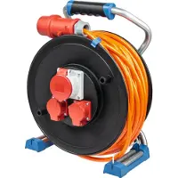 As Schwabe Xperts CEE Kabeltrommel 25m Verlängerung H07BQ-F 5G2,5 2 Steckdosen 1x CEE IP44