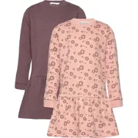 Minymo Sweat Dress LS (2-pack) misty rose (524) 86