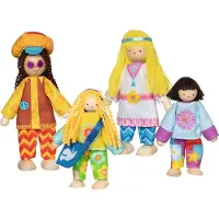 Goki Dolls Hippie-Familie 4 Stü ck