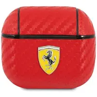 Ferrari Fesa3Care Airpods 3 Abdeckung Czerwony/Red On Track PolyurethanCarbon