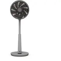 Duux Whisper 3 Standventilator – Energiesparender Ventilator mit 26 Geschwindigkeiten, Timer & Nachtmodus – Höhenverstellbar (73–95 cm) – Horizontale + Vertikale Oszillation – Grau