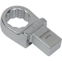 SW-Stahl 03862L Einsteck-Ringschlüssel 22 mm I Einsteckvierkant 14 x 18 mm I Einsteckringschlüssel S