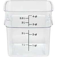 Cambro Herstellung, 4-Liter-Polycarbonat-Dose, transparent, 4SFSPROCW135