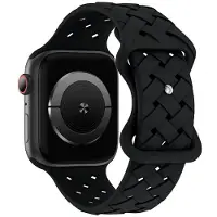 Beline pasek Apple Watch Silicone Woven 42/44/45/49mm czarny /black box