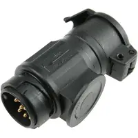 As Schwabe as-Schwabe Camping Kurzadapter 13-polig Stecker auf 7-polig Steckdose 12V IP44
