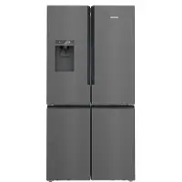 Siemens KF96DPXEA, Freistehend, French door, Grau, Glas, 574 l, SN-T