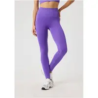 Björn Borg Leggings Damen Studio Seamless Ribbed Simply Purple-M