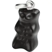 Thomas Sabo Charm-Goldbären-Anhänger in Schwarz Connect Silber