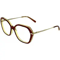 Longchamp LO2800 56/17/140 Brillen Transparent burgunder/gelb Acetat FRAU LO2800