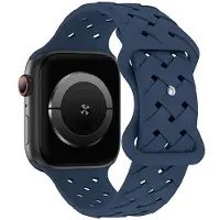 Beline pasek Apple Watch Silicone Woven 42/44/45/49mm niebieski /deep blue box