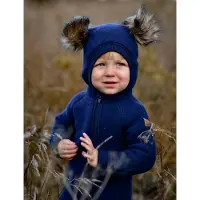 Mikk-Line Overall - Wolle - Blue Nights - - 3 Jahre (98) - Overalls