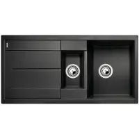 BLANCO METRA 6 S, Silber, 2 Becken, 360 x 430 mm, 19 cm, 170 x 285 mm, 13 cm