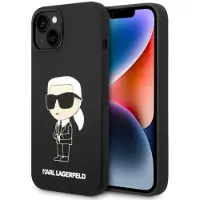 Karl Lagerfeld Klhmp14msnikbck Iphone 14 Plus15 Plus 6.7 Silicone Ikonik Handyhülle