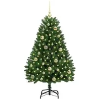 vidaXL Lumi (mit 150 LEDs und goldenen Kugeln)