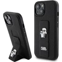 Karl Lagerfeld Klhcp15mgsakcpk Iphone 15 Plus14 Plus 6.7 Gripstand Saffiano Karl&choupette Pins Handyhülle