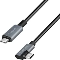 Logilink CU0182, 1 m, USB C, USB C, USB 2.0, 0,48 Gbit/s, Schwarz, Silber